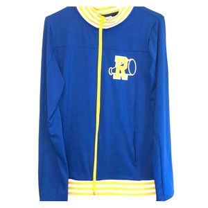 NWOT Blue and Yellow Riverdale Track Zip-Up
